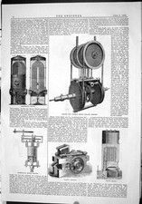 Antique Print 1883 Hen Brook