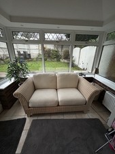 Conservatory Wicker Sofa And