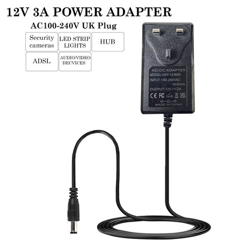 12v power supply adapter - 3a,