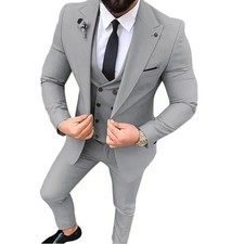 Mens 3 Piece Slim Fit Wedding