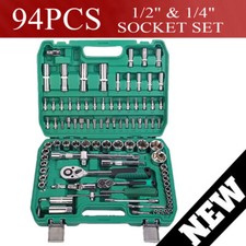 94PC 1/2" 1/4" Socket Set &