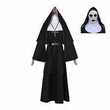 Mens Halloween The Nun Valak Costume Adult Zombie Nun Robe Fancy Dress Outfit