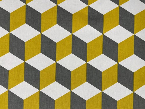 Saffron cube yellow grey - saffron,