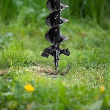 Auger spiral drill - auger, fence