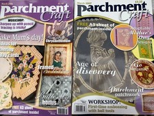 2 Parchment Craft Magazines March 2006 & 2007 Mother's Day, Birthday Free Sheets