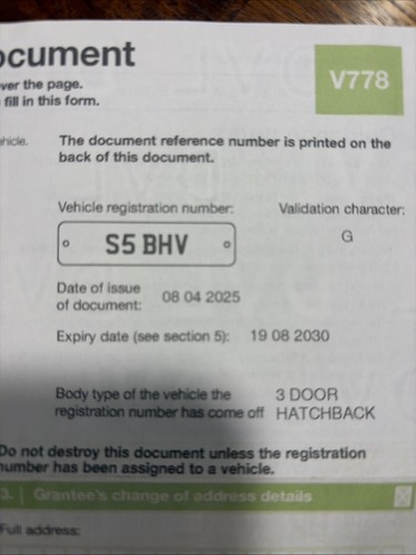Private registration bhv - registration, s5