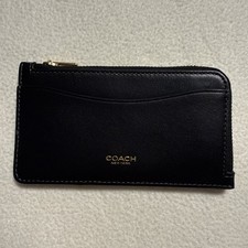 Coach Coin Purse Black Genuine