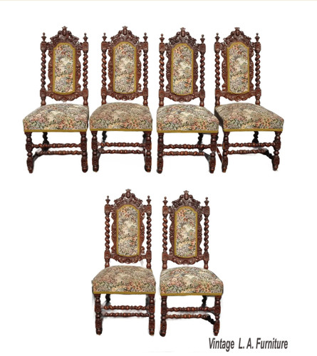 Set six antique - antique, french