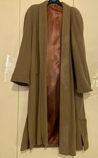 Vintage Nuage Camel Wool & Cashmere Coat Size 16 Made in UK Classic Winter Coat