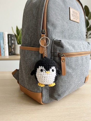 Handmade crochet penguin - handmade,