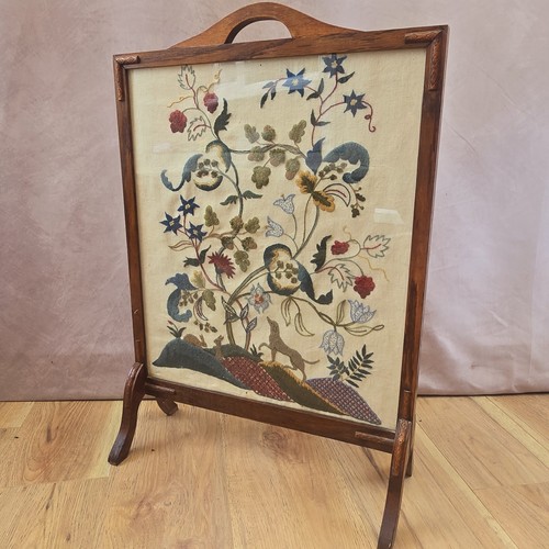 Large embroidered fire - large, screen