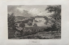 1813 Antique Print; Wilbury House / Park, Wiltshire after Samuel Prout
