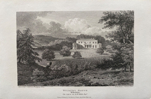 1813 antique print wilbury - antique,