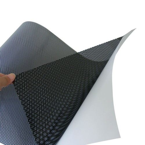 Black perforated vinyl film - perforated,