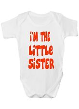 I'm The Little Sister Babygrow Vest Baby Clothing Funny Gift 