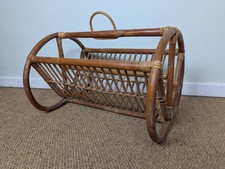 Vintage Bamboo Magazine Rack