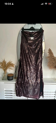 Burgundy bandeau sequin - burgundy,