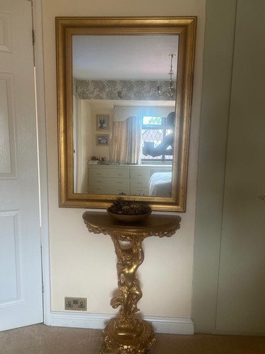 Large ornate gold - ornate, wall