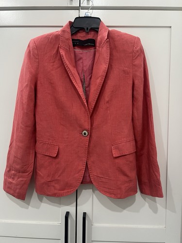 Zara linen blend coral - , color