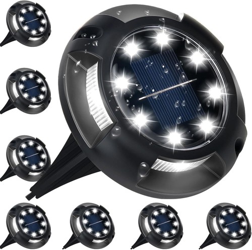 8pcs led solar ground lights - solar,