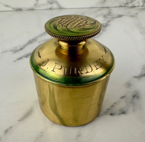 Purdey empty brass shotgun - empty,