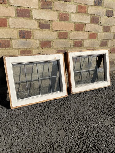 Pair reclaimed leaded light - leaded,