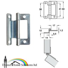 20 X Hafele Steel Flush Hinges