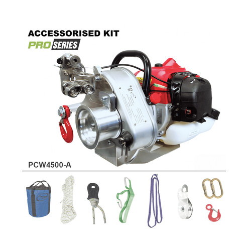Portable winch winching kit - winch,
