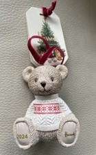 HARRODS 2024 CHRISTMAS RESIN BEAR NOAH BAUBLE DECORATION  NEW