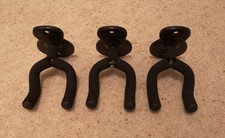 3x Guitar / Ukelele Metal Wall Mounted Hooks