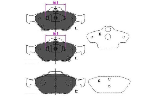 Front brake pad - brake, disc