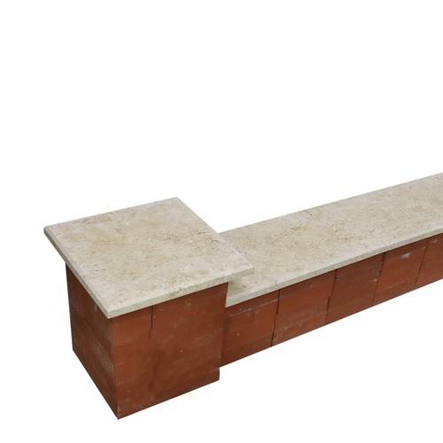 Light yellow limestone pier - light,