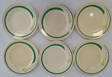 Vintage Royal Venton Ware Set of 6 Gladys Scarlett Art Deco 23cm Plates A76 O413