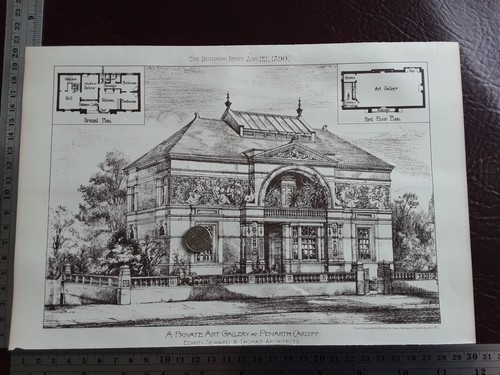 Antique print cardiff - print, penarth