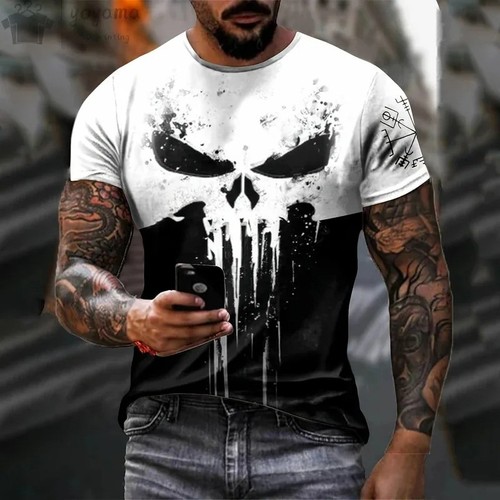 Men skull punisher - punisher, t-shirt