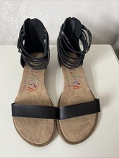NEW blowfish black leather sandals UK 5