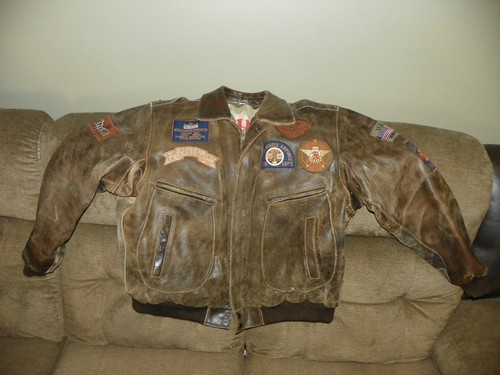 Vtg bencat aviation leather - bencat,