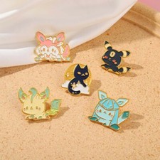 Pokemon Enamel Pin Badge Eevee - Evolutions - Glaceon - Vaporeon - Flareon gift