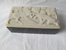 ELO Ware Art Deco Bakelite Box - Knight & Lion Trinket / Jewellery  / Cigarette