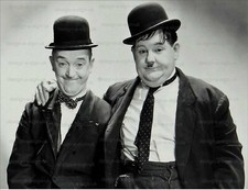 LAUREL AND HARDY  #649 SIGN 10 X 7.7" METAL MEMORABILIA  FILM TV COMEDY DUO