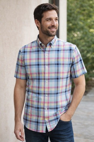 Men gant checked short - gant,