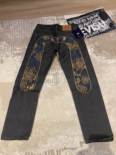 Evisu mens denim jeans - jeans, large