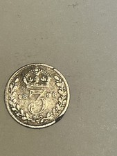 Queen Victoria Threepence 3D