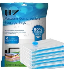 QH7 Small Vacuum Storage Bags. 80% More Storage,Travel Vacuum bags clothes
