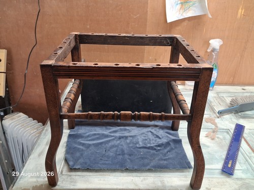 Vintage footstool frame - vintage,