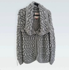 - Grey Bobble Knit Shawl