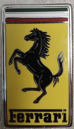 Ferrari yellow badge crest - ferrari,