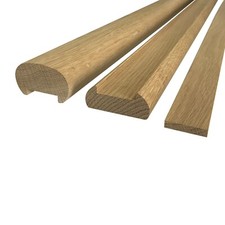 Solid White Oak Oval Handrail