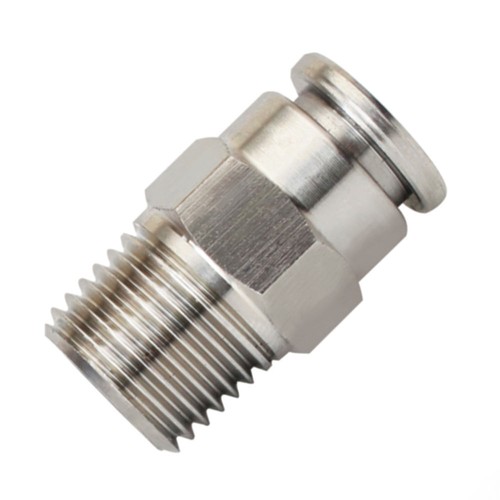 Stainless steel male stud push - stainless,