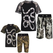 Kids Snake Camo Print Top &